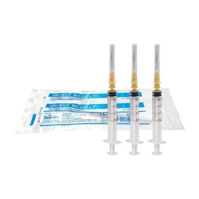 China Medical High Quality CE/ISO Hospital Approved Medical Disposable Syringe 2ml/5ml/10ml 3 Parts With PE Or Blister Packing for sale