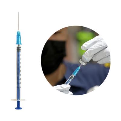 China Hospital medical high quality disposable plastic syringe 1ml 3ml 5ml 10ml 20ml with needle for sale