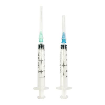 China Medical Disposable Plastic Luer Slip Hospital Injection Vaccine Syringe 1ml 3ml 5ml With CE Approved for sale