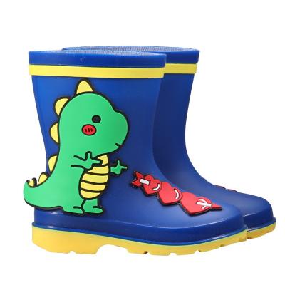 China New Pattern Cute Professional Waterproof Cartoon Children Raincoat Non-slip Children Rain Boots for sale