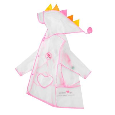 China Newest Promotional Waterproof /Windproof/Eco-friendly/Durable/Soft Dinosaur Pattern Comfortable Waterproof Kids Raincoat for sale