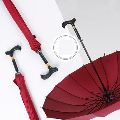 China Custom Old Man Cane Handle New Model China Latest Cane Handle Outdoor Non-Slip Golf Umbrella For Women for sale