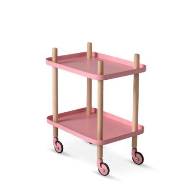 China Hot Listing Amazon Metal Cart Storage Organizer 3 Tier Heavy Duty Metal Mobile Rolling Cart With Caster Wheels for sale