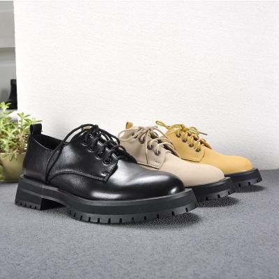 China Around 2022 New Factory Direct Women's Leather Casual Shoes Marten Boots Classic Shoes Custom Low Cut PU Platform for sale