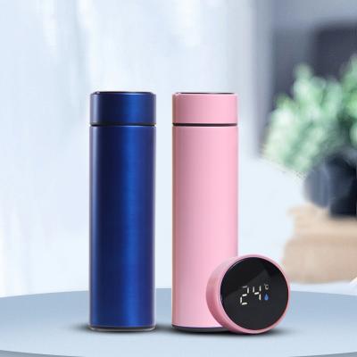 China Hot Sale Hotel Products LED Temperature Display Insulation Bottle Stainless Steel Intelligent Vacuum Flask for sale