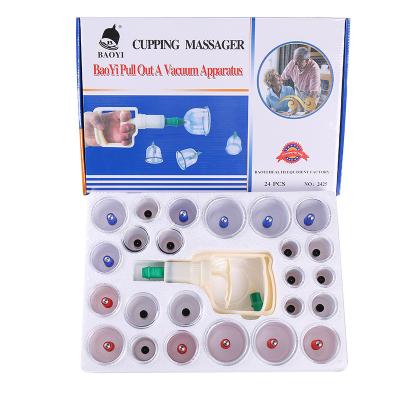 China 24pcs Body / Body Set Disposable Hijama Plastic Cupping Cups Body Massage Cupping Device for sale