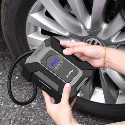 China Car Tire Compressor New Digital Display Mini Car Air Pump 12v Smart Portable Electric Air Compressor for sale