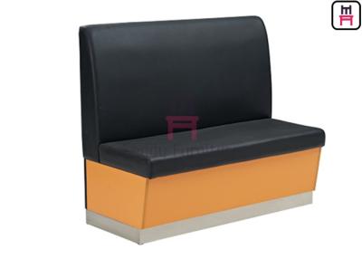 China Asiento comercial del Banquette del color negro, cabina del restaurante que asienta Eco - cuero en venta