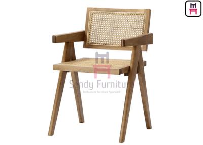 Cina Rattan fatto a mano di stile asiatico sudorientale che pranza la struttura di legno solida Cane Dining Chair delle sedie in vendita