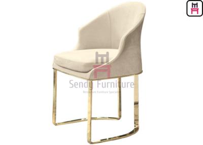 China No Foldable Hotel Restaurant Chairs Stainless Steel Frame Comfortable Modern Style for sale