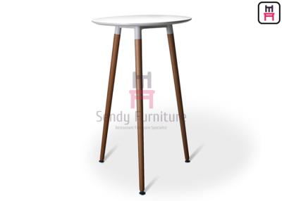 China la barra blanca del restaurante del MDF de los 2ft presenta H100cm con las piernas de madera sólidas en venta