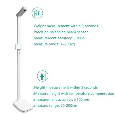 China Fitness Center Sonka 200KG Digital Health Examination Children Scale Electronic Body Weight BMI Height zu verkaufen