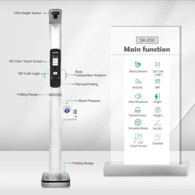 China Clinic/Community Health/MOH First Aid Sonka Body Bmi Machine Height Weight and Blood Pressure High Quality à venda