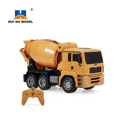 China RC Model Huina 1333 1/18 Radio Control Toys 6CH Concrete Mixing Truck RC Vehicle Remote Control Construction Truck for sale