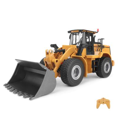 China Huina RC Model 1567 Toys 1/24 RC Engineering RC Truck 2.4G Radio Control Toys 9CH Alloy Bulldozer Truck Toys for sale