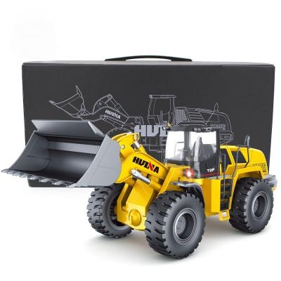 China RC Model Huina 1583 1/14 Scale RC Alloy Bulldozer Truck 2.4G Radio Control Toys 22CH RC Building Car for sale