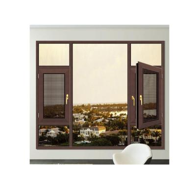 China Folding Screen Double Glazed Aluminum Soundproof Casement Windows for sale