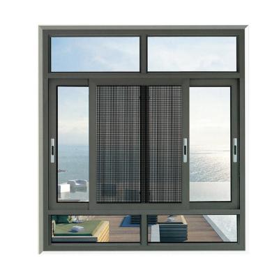 China Folding Sliding Windows Prices French Balcony Screen Ghana Gambia Aluminum Frame Philippines for sale