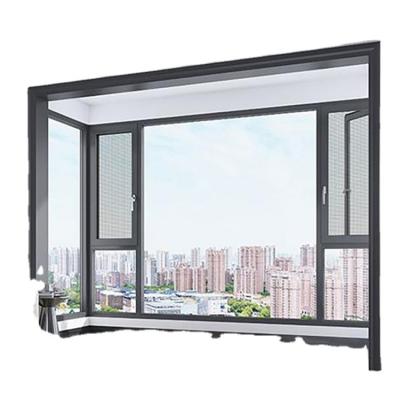 China High Quality Folding Window Casement PVC Sliding Stained Glass Latest Design Windows Screen Window Grill Design UPVC With Mosquito Net for sale