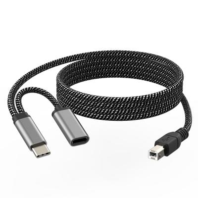 China Connects USB C Devices and Instrument Devices to Type C Scanner Midi Port Cable Compatible for Electronic Musical Instrument Type C with USB C Female Adapter to USB Hubs midi cable for sale