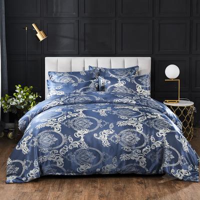 China Anti-pilling Jacquard Comforter Cover Damask Comforter Cover Set Microfiber Duvet Cover Set Queen for sale