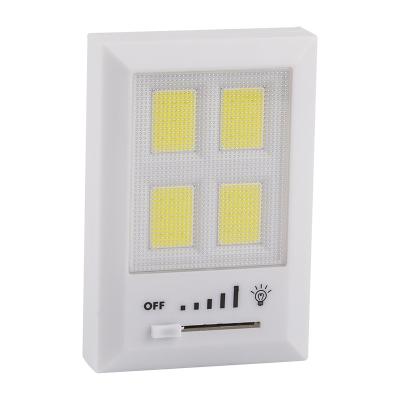 China With Portable White Waterproof 4pcs Mini COB Hanging Lamp Cabinet Led Wardrobe Clasp Home Wall Switch Light For Bathroom for sale