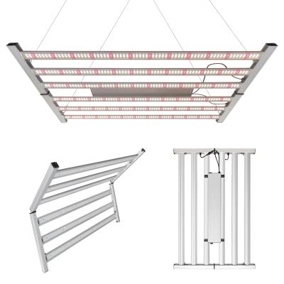 China Seed starting Cusomik 660nm red with lm301B quantum bar horticulture greenhouse dimmable 480W foldable 600W led strip for growing light for sale