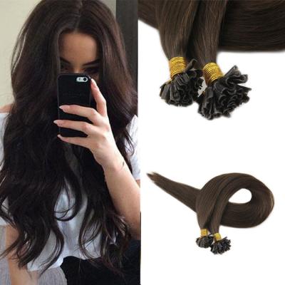 China Wholesale High Quality Silky Straight Double Wave Hair 100% Raw Remy Hair U-Tip Hair Extension Raw Pulled for sale