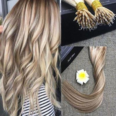 China Wholesale silky straight wave top selling products to double hair 100% raw hair tip hair extension nano drawn for sale