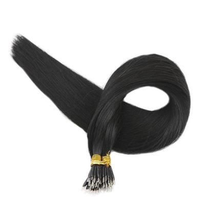 China Wholesale Silky Straight Wave Tops Selling Products To Line Hair 100% Nano Raw Hair Ring Hair Extensions Pulled for sale