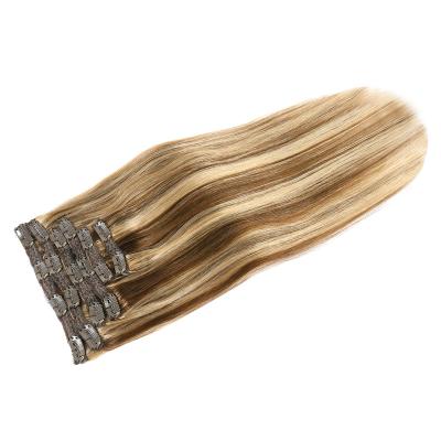 China Wholesale Silky Straight Wave Top Selling Products For Double Ended Raw Remy Hair Clips In Hair 100% Human Hair for sale