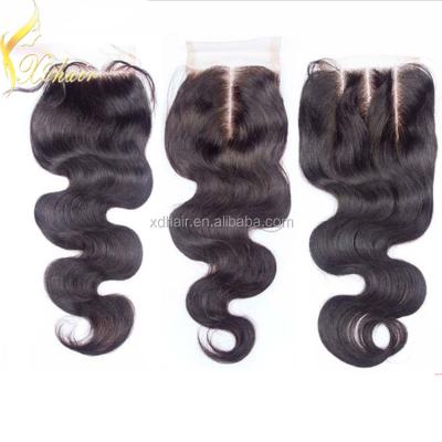 China Wholesale Cheap Body Wave Size 4x4 Stock Hair Top Closure Bodywave No Tangle Virgin Brazilian Hair Lace Closure Piece for sale