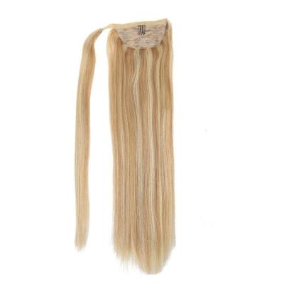 China Wholesale Silky Straight Wave Top Selling Products To Double Drawn Raw Hair 100% Brazilian Hair Ponytail Hair for sale