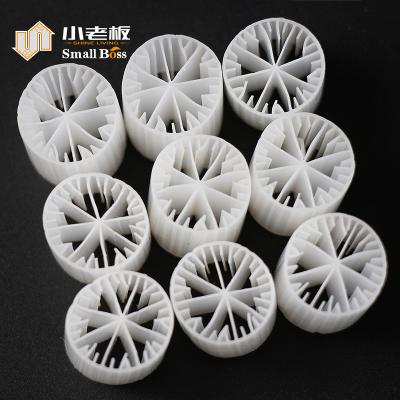 China WWT 100% Virgin HDPE FDA Safty Nature Color MBBR White Filter Media for sale