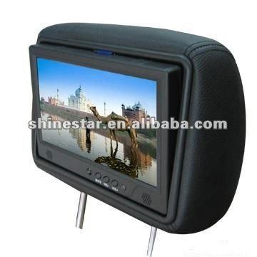 China 9inch Taxi and Bus Touch Screen Car LCD Multimedia Advertising Monitor with Headrest for sale