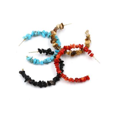 China High Quality Fashion Elegant Irregular Handmade Beaded Summer Beach Bohemian Earrings for sale