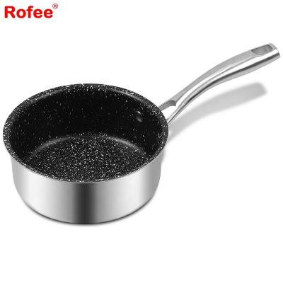 China Amanzon Sustainable Hot Selling Stainless Stick Non Cooking Sauce Pan for sale