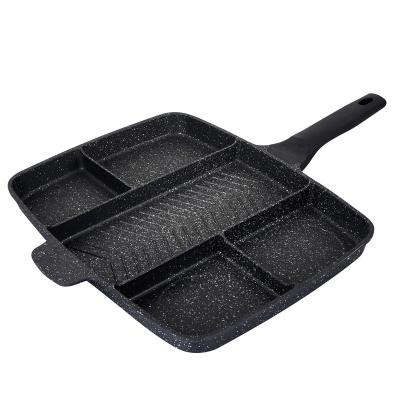 China Sustainable Newcomer Cooking Square Fry Pan Steak Grill Pan for sale