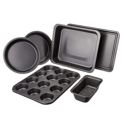 China Viable Non-Stick Coating Cake/Bread/Bread/Pan Oven Bakeware Carbon Steel 6-Piece Griddle Set for sale