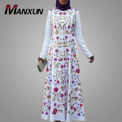 China Dubai Abaya Embroidered Abaya Hotsale Long Sleeve Islamic Clothing Ethnic Africa High Quality Clothes Modest Fashion Muslim Dress For Women for sale