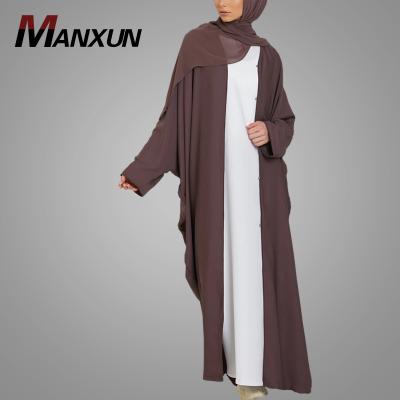 China Wholesale Abaya Manufacturers Wholesale Abaya Manufacturers Dubai Style Elegant Muslim Cardigan New Patterns Kimono Abaya Long Sleeve for sale