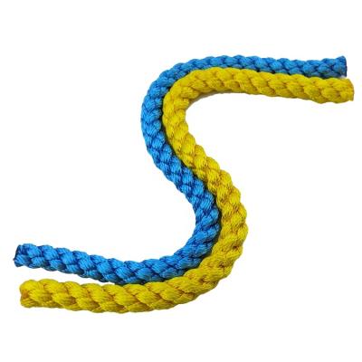 China Three-Strand High Strength Outdoor Dynamic Rope Rock Climbing Mountaineering Wear-Resistant Braided Rope for sale