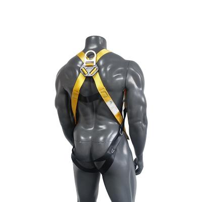 China Full Body Fall Protection Body Safety Harness with Lanyard for High Altitude Safety Protection for Rock Climbing for sale