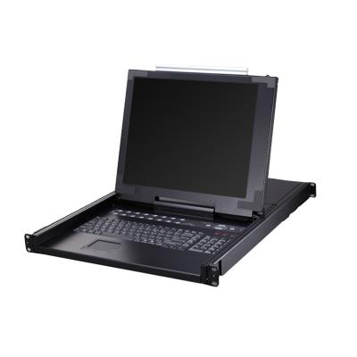 China 17 inch lcd keyboard touchpad 1U high support KVM switches EVAK-1170 for sale