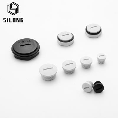 China Electrical machinery nylon plastic plugs for holesblack white plastic plugs for screw holes for sale