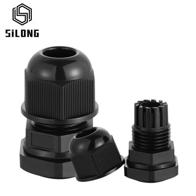 China Nylon Head M20 Sealed Waterproof Joint Plastic Cable Gland Connector Waterproof Nylon Cable Gland for sale