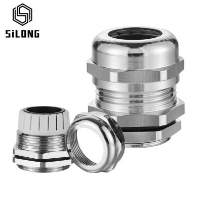 China IP68 LED Metal Cable Gland Waterproof Brass Cable Glands M20 M22 M24 M25 M27 M30 M32 for sale