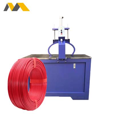 China Electric Semi Automatic CLOTHING PP Manual Belt Bundling Machine Electric Wire Spool Ring Strapping Machine Packer Packing Machine for sale