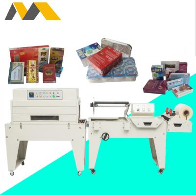 China Beverage POF And Machine l Semi Automatic Bar Sealer PVC Film Shrink Wrapping Machine With Shrink Tunnel for sale