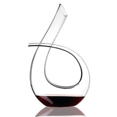 China 2020 Hot Selling Amazon Stocked 1300ml 6 Shaped Handmade Lead Free Crystal Glass Wine Decanter With LFGB for sale